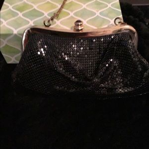 Small black  sequin evening purse.